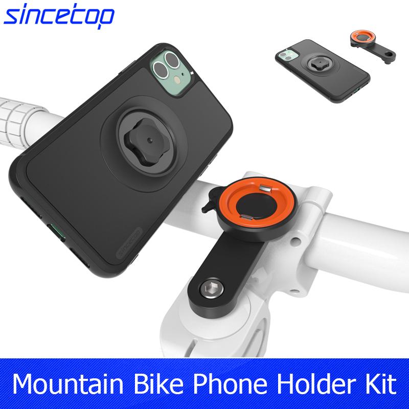 

Bicycle & Motorcycle Phone Mount, Aluminum Alloy Bike Phone Holder with for 11 X XR Xs 7s 8 Plus Shockproof Case + stand, For--7-8
