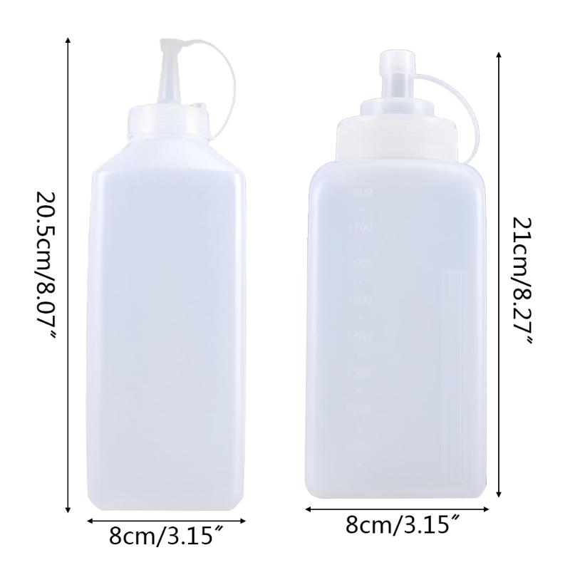 

800ml Squeeze Bottle Jam Tomato Salad Sauce Dispenser Condiment Dressing Ketchup