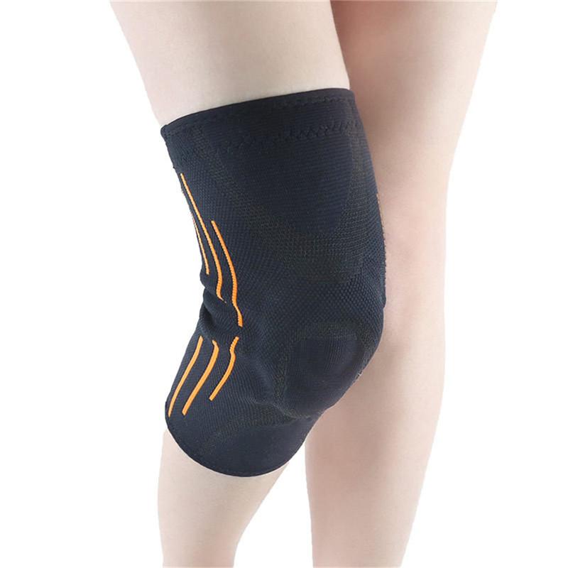 

Sports Kneepad Pads Women Men Pressurized Elastic Knee Pads Support Fitness Gear Sport Excercise Brace Protector Kneepads, Black