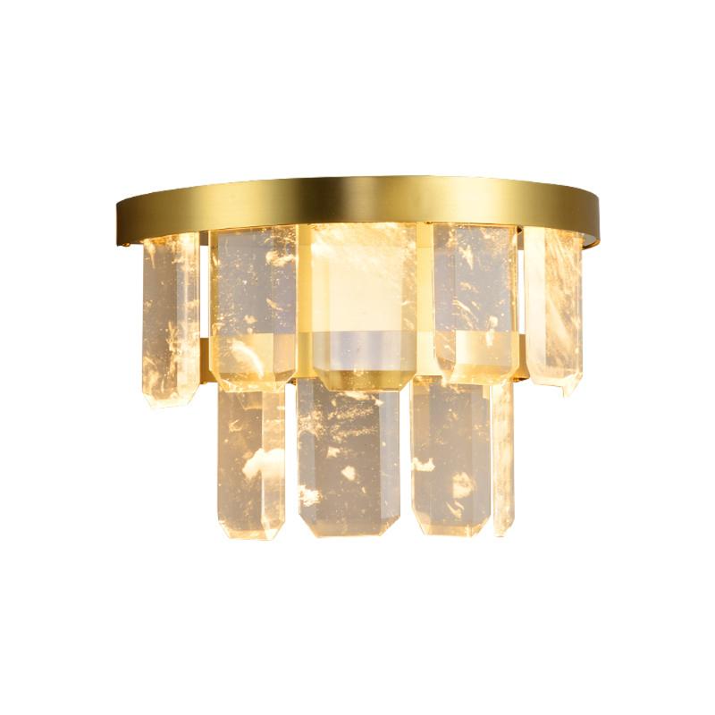 

new luxury living room crystal wall lights gold sconce AC110V 220v lustre LED bedside lamp