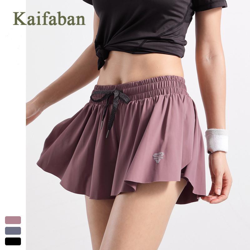 

Women Drawstring Yoga Pants Loose Fitness Shorts Summer Double Layer Anti-glare Sports Wear Exercise Track Quick-drying Running1