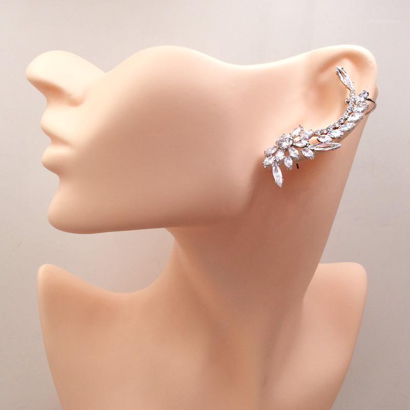 

Lanyika Fashion Jewelry Irregular angel Unilateral Left Ear Bones Clip Zircon Inlay Wedding Banquet Popular Best Gift1