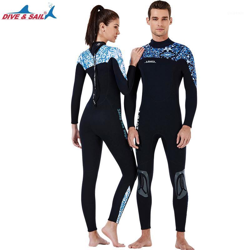 

Men' Women' Neoprene 3MM Wetsuit One-Piece Full body Scuba Dive Surfing Snorkeling Spearfishing Wet Suit Swimsuit Long Sleeve1