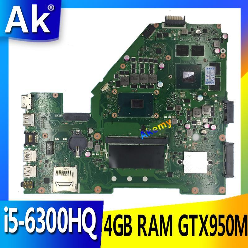 

X550VX MB._4G/-6300HQ/AS X550VX Mainboard REV 2.0 For Asus FX50V K550VX X550VQ Motherboard Test ok exchange