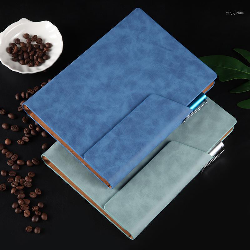 

A5 Leather Business Notebook Folder Office School Notebook Journal Spiral Ring Binder Planner Agenda Schedule1