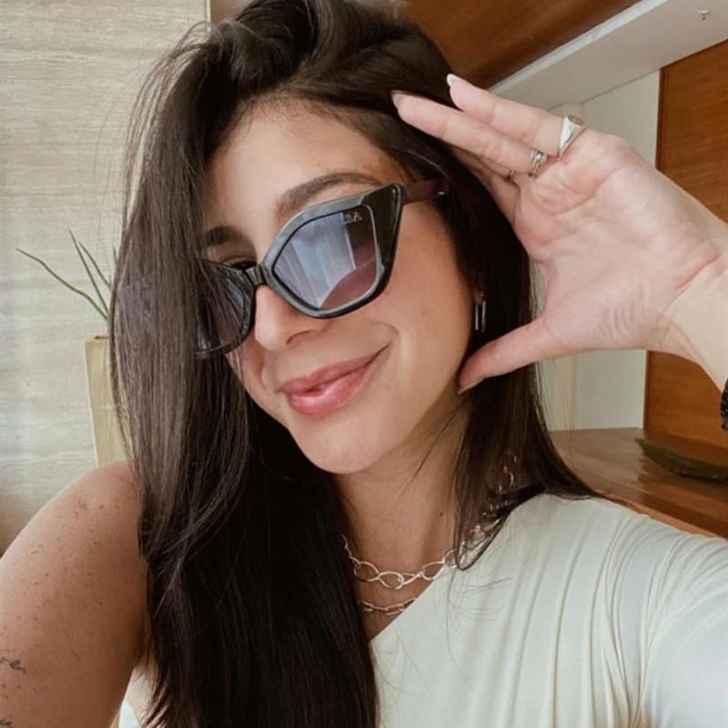 

Sunglasses Cat Eye Trend Small Frame Multicolor Fashion Metal Accessories Color Matching High Quality Leopard Sun Glasses