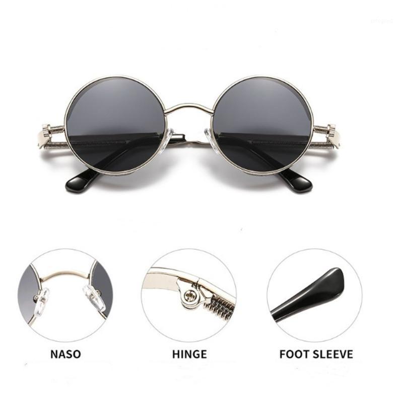 

Sunglasses Round Polarized Gothic Steampunk Mens Womens Fashion Retro Vintage Shield Glasses Eyewear Sale1