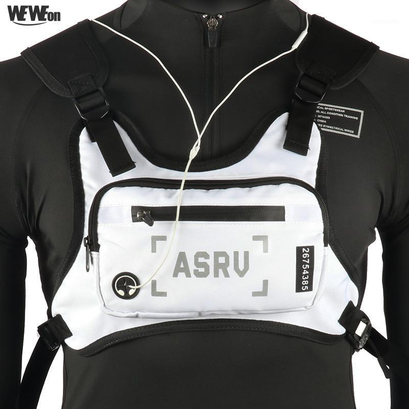 

Detachable Running Bag Sports Chest Rig Vest Portable Tactical Marathon Accessories Gym Training Waist Pack Trail Run Streetwear1, White color