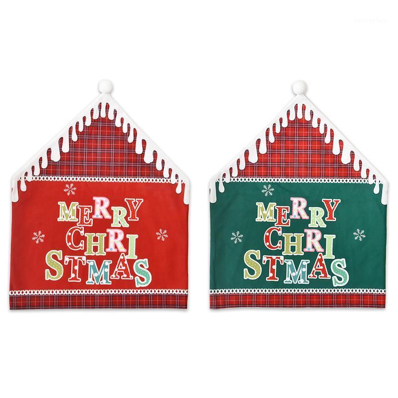 

Christmas Ornament Chair Cover Chair Set Snowflake Stool Set Home Banquet Hotel Kitchen Xmas Decoration1