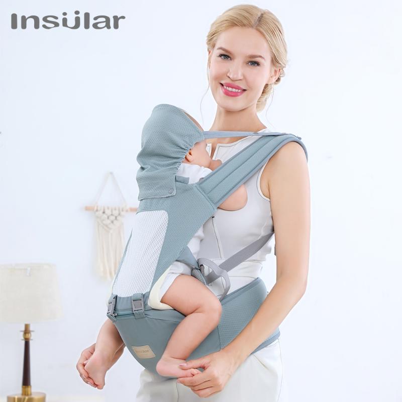 

Insular Ergonomic Baby Carrier Infant Kid Baby Hipseat Sling Front Facing Kangaroo Wrap Carrier for Travel 0-36 Months