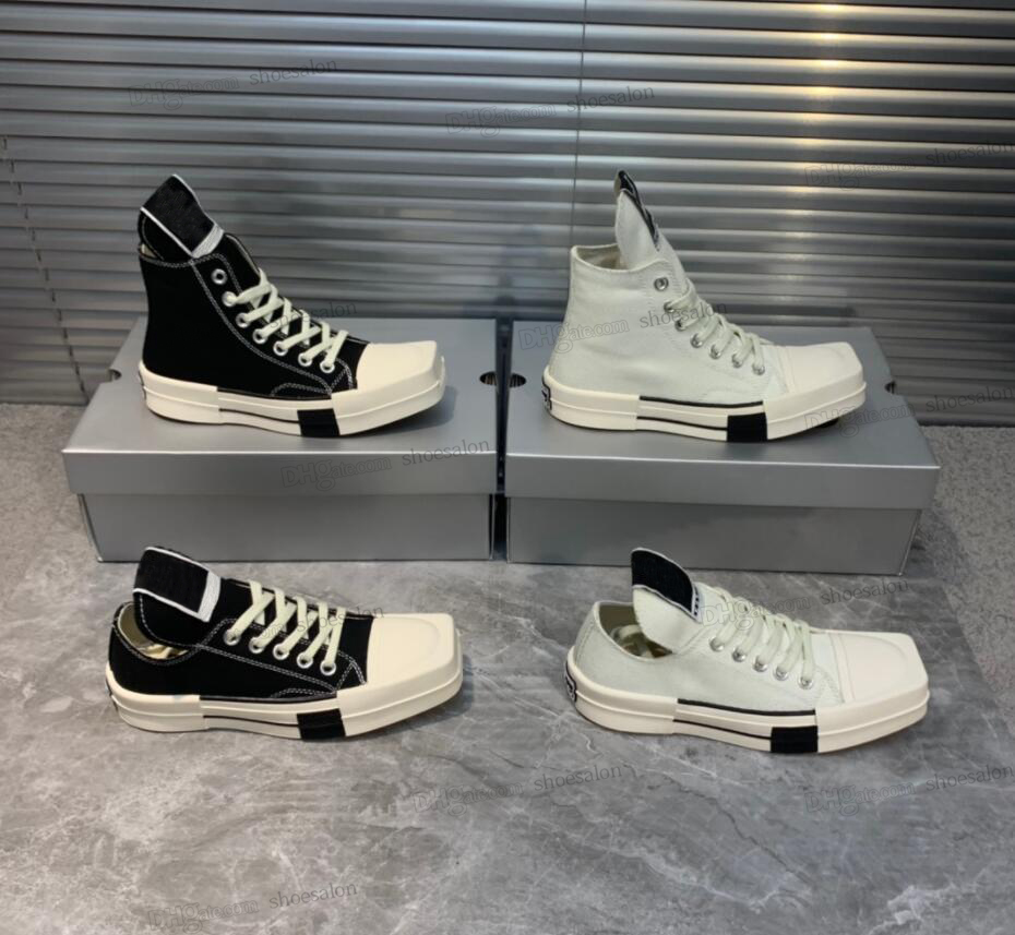 

Breathable Boots shoes High Top Rick Male Fashion Thick Bottom Dark Owens Canvas Sneakers Ankle Comfortable Lace Up Black Lace Up Men mens women womens, Shoesalon