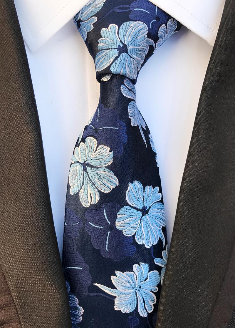 

Bow Ties 8cm Men Formal Necktie Designer Luxury Neck Wear With Embroidery Flowers