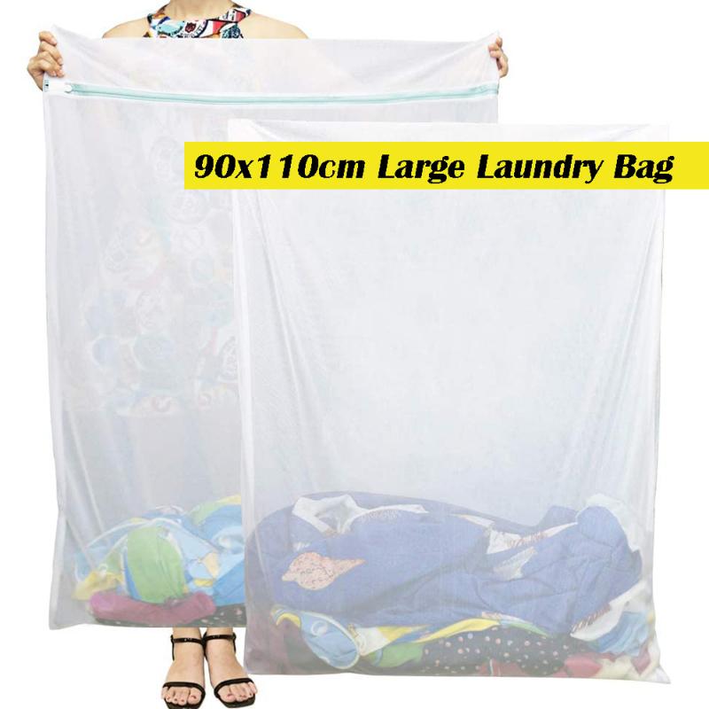 

90 X 110cm XL Large Size Washing Machine Mesh Net Bags Laundry Bag Thickened Wash Bags Reusable Laundry