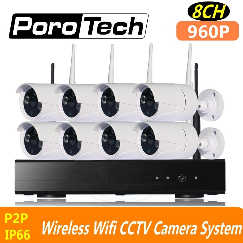 

960P wifi cctv kits 8ch wirelsss IP Video Security CCTV Camera NVR Kits outdoor indoor Security Surveillance Set cascade mode