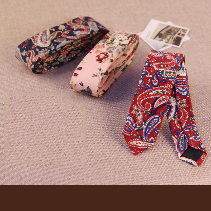 

New 5cm Neck Tie for Men Slim Tie Floral Printed Necktie Bridegroom Narrow Cravat Formal Neckties Corbatas