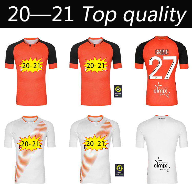 

20 21 maillots FC Lorient soccer jerseys home away 2020 2021 MAILLOT DE FOOT Boisgard DIARRA Umut Bozok LE FEE GRBIC WISSA football shirts, Black;yellow