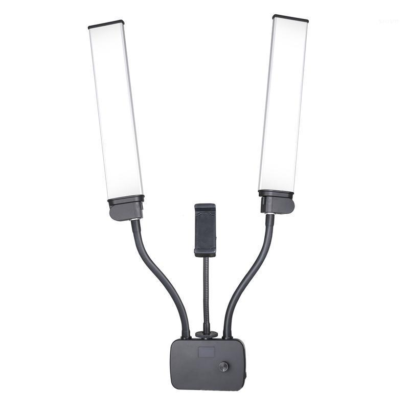 

Double-Arm Fill Light Live Selfie and Beauty LED Double Tube Light for YouTube Photography and Video (US Plug)1