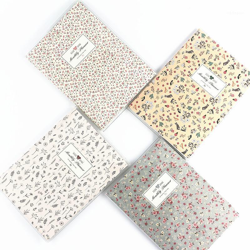 

Fromthenon Cute Jotter Monthly Planner 14 Months & Free Note Note Pad Schedule Book Fresh Korean Stationery School Supplies1