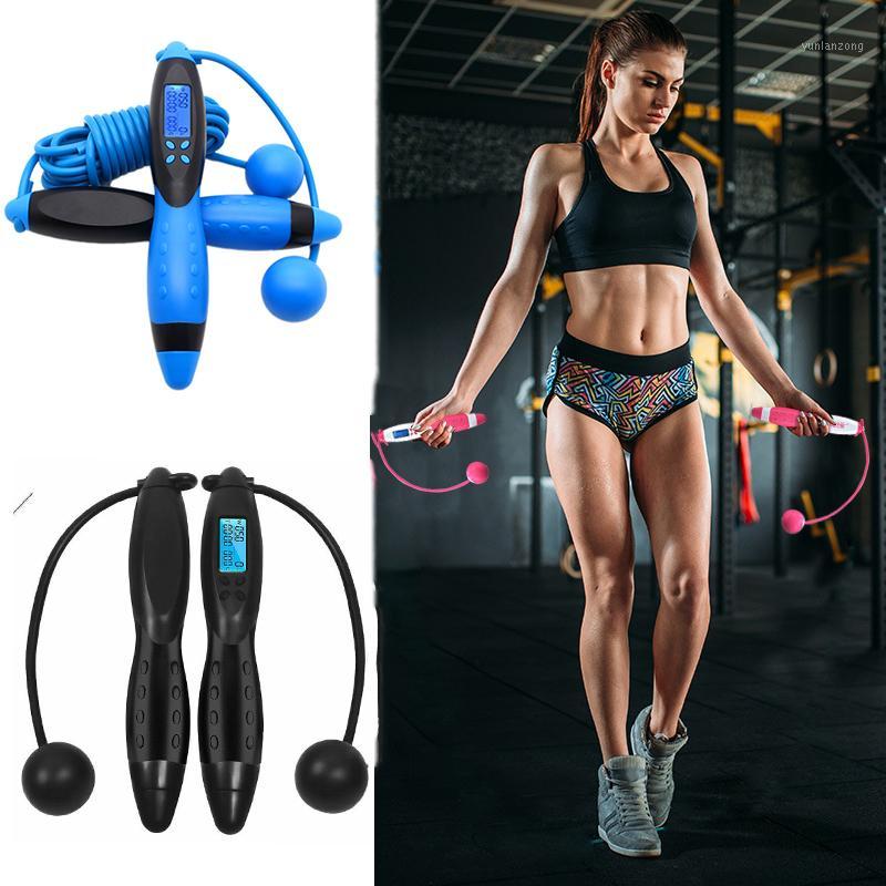 

Digital LCD Crossfit weighted fitness skipping jump rope Sports cross rope gym counter workout exercise equipments1