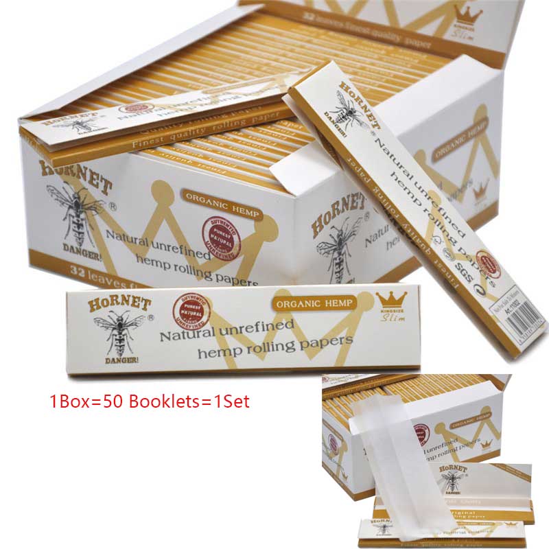 

1Box/50 Booklets/Set 110mm Tobacco Smoking Cigarette Rolling Paper Booklet Roll Cigarettes Papers Classic Native Imitation Raw Paper