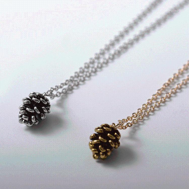 

Pendant Necklaces Simple And Stylish Pine Nut Specimen Necklace Women Fashion Retro Jewelry Accessories Wholesale1