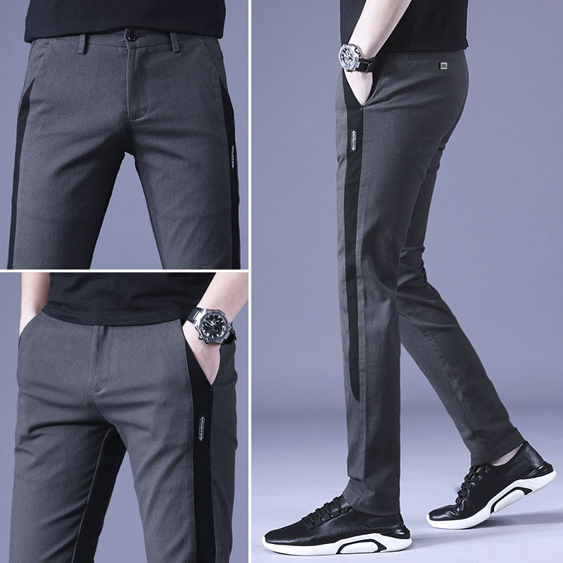 

Combed cotton Leisure trousers New Golf Pants Young men Spring Autumn Self-cultivation Slim-fit Walking Office Big size 28 - 38 Q1201, 8807 army green