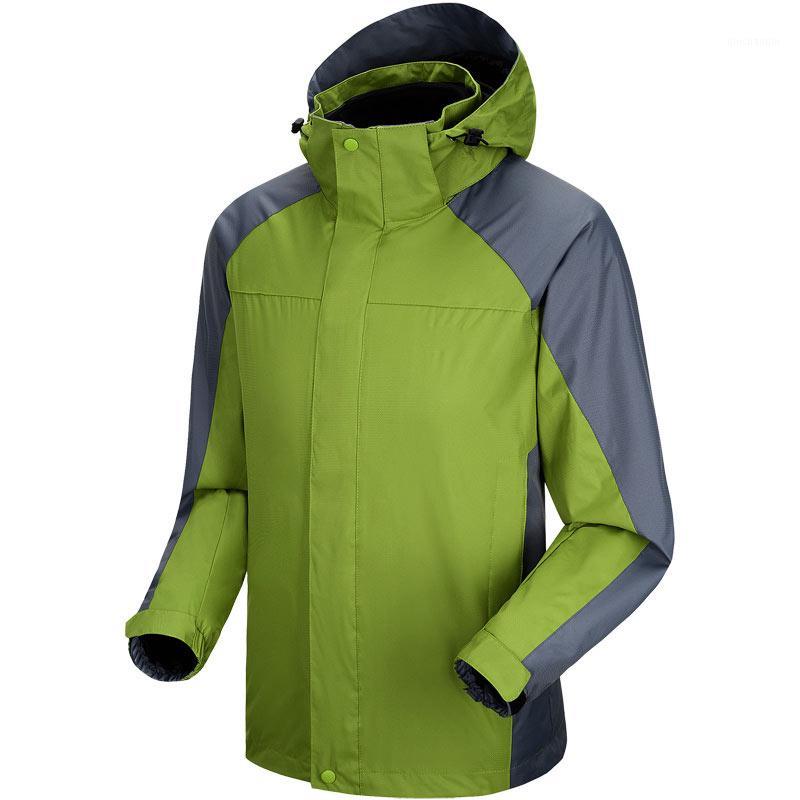 

2020 NEW Long Sleeve Soft Outdoor Jacket Men Women Campling Hiking Fishing JacketS Men Running Jacket Couple Coat Fleece lining1, Men dark green