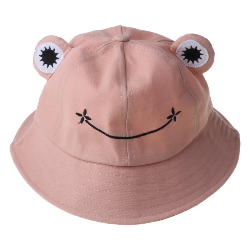 

Foldable Cotton Cute Frog Bucket Hat Summer Sunscreen Fisherman Cap Outdoor Fishing Hunting Sunhat, 6ee704353-gn