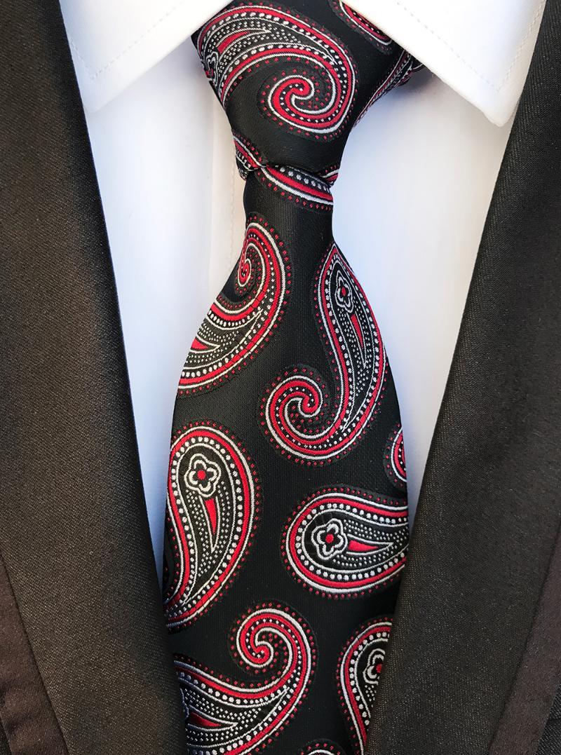 

Bow Ties 8CM Designer Men Necktie Unique Classic Paisley For Wedding Party Meeting (10 Colors Choose)