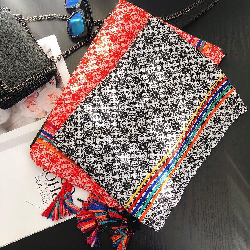 

2020 New Vintage Flower Print Tassel Scarf Shawls Long Soft Cotton Floral Print Wrap Hijab Scarves 2 Color Free Shipping