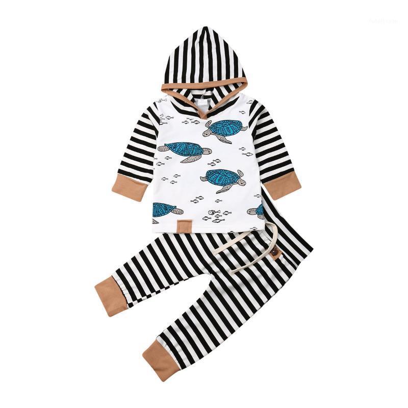 

2Pcs Set Newborn Baby Boys Girls Hoodie Striped Tops Long Pants Legging Infant Baby Winter Autumn Warm Outfits Clothes1, As pic