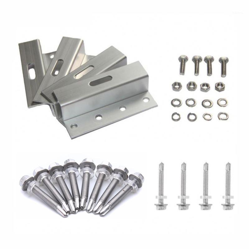 

4pcs/set ZB-03 Silver Tone Solar Panel Mounting Z Bracket Set RV Yacht Solar Panel Aluminum Bracket RV Accessories1