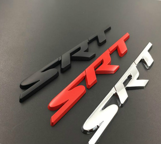 

Metal S-R-T Car Badge Emblem Nameplate Sticker, Red