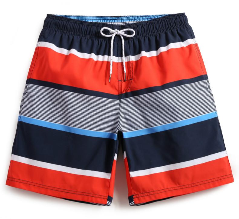 

Summer Beach Trousers Men' Speed Dry Loose-fitting Holidays Flat-angle Swimming Trunks With Liner