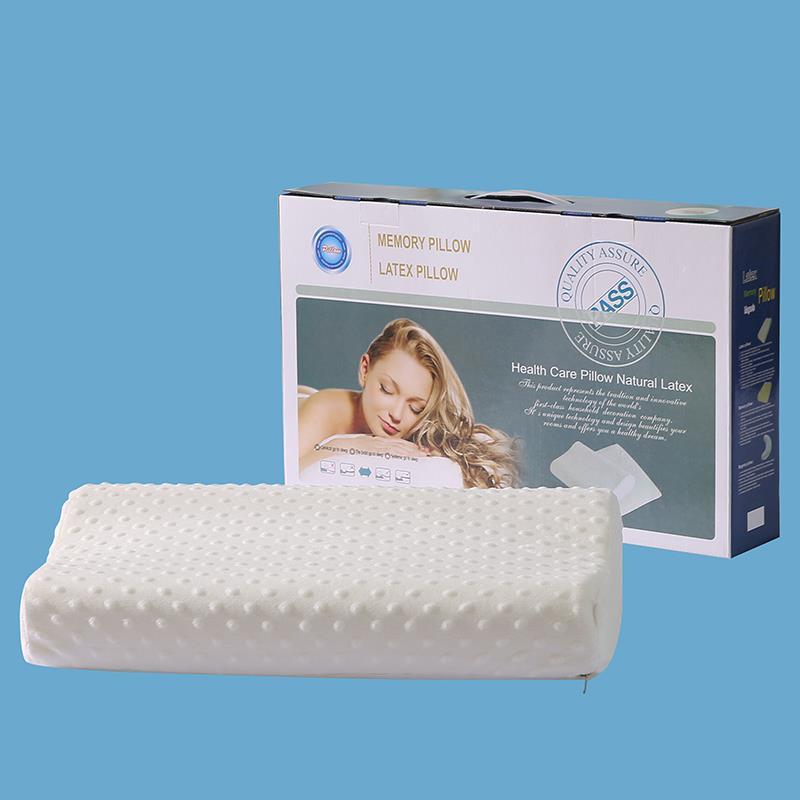 

Pillow Fashion Latex Massage Simple Pull Back Zero Pressure Space Memory Foam Protecting Cervical Bedroom Bedding