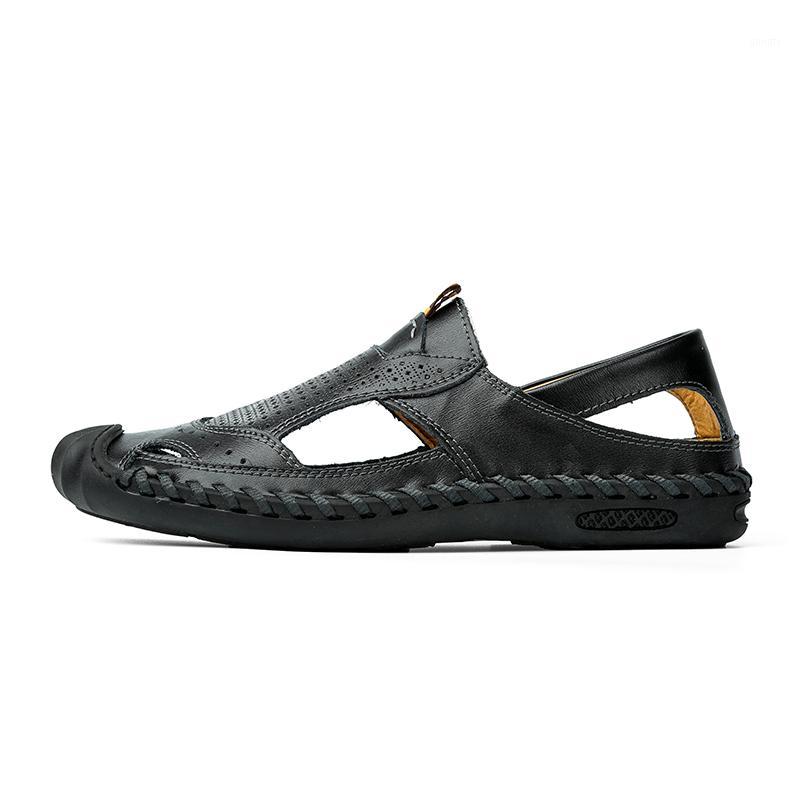 

casual sandale running sandals homme sommer zapato zapatillas summer work sandalias shoes outdoor zapatos water shoe man big de1, Black