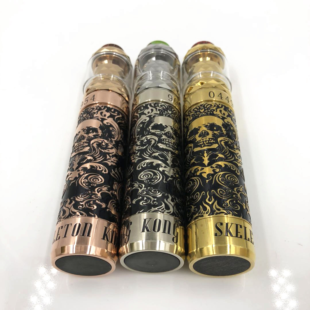 

Electronic Cigarette Kit Skeleton king kong mod Atomizer Capacity Light Display vapor, 02