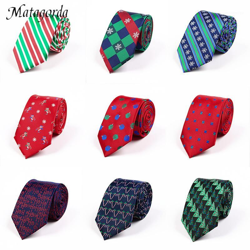 

Matagorda Silk Tie 7.5CM Snowflakes Xmas Pattern Jacquard Neck Tie Men's Necktie Best Christmas Day Gift for Man Neckwear Cravat1