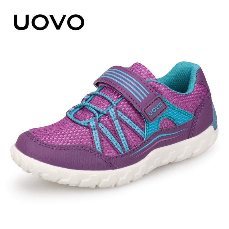 

Girls Footwear Light Weight Summer And Autumn UOVO New Arrival School Sport Shoes For Little Kids Eur #26-35 201113, Purple