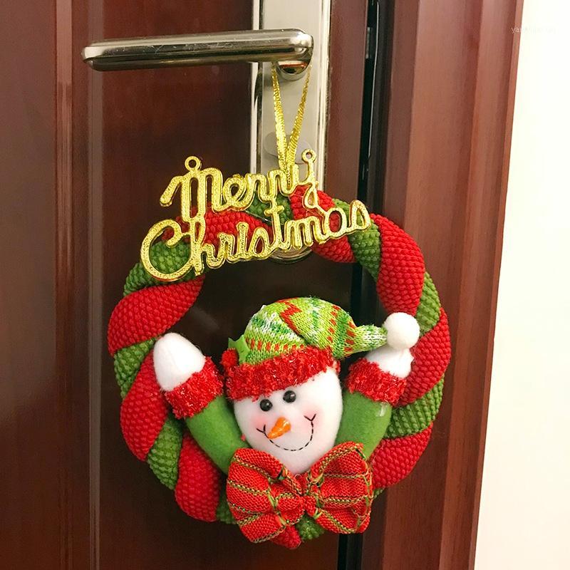 

Christmas Decoration for Door Tree Wreaths Garland Hanging Pendant Window Wall Wreaths Pine Ornament New Year Gifts1
