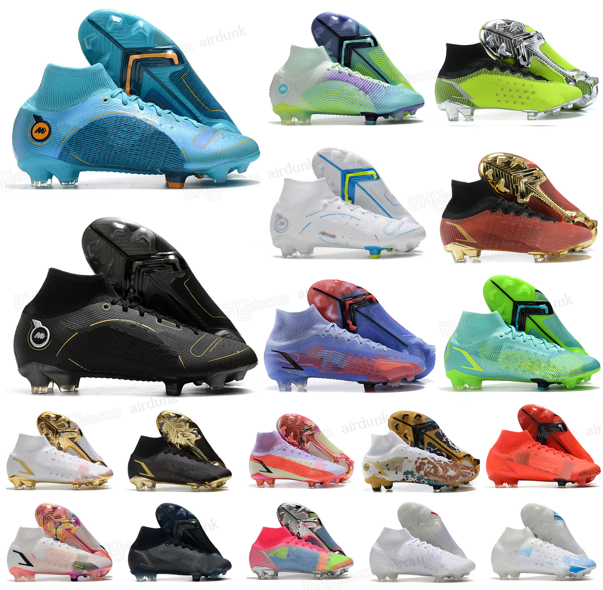 

2021 Superfly 8 VIII 360 Elite FG Soccer Shoes XIV CR7 Dream Speed 005 First Main Shadow Recharge KM Gear Up PACK Mens Women Boys High Football Boots Cleats US6.5-11 39-45, I need look other product