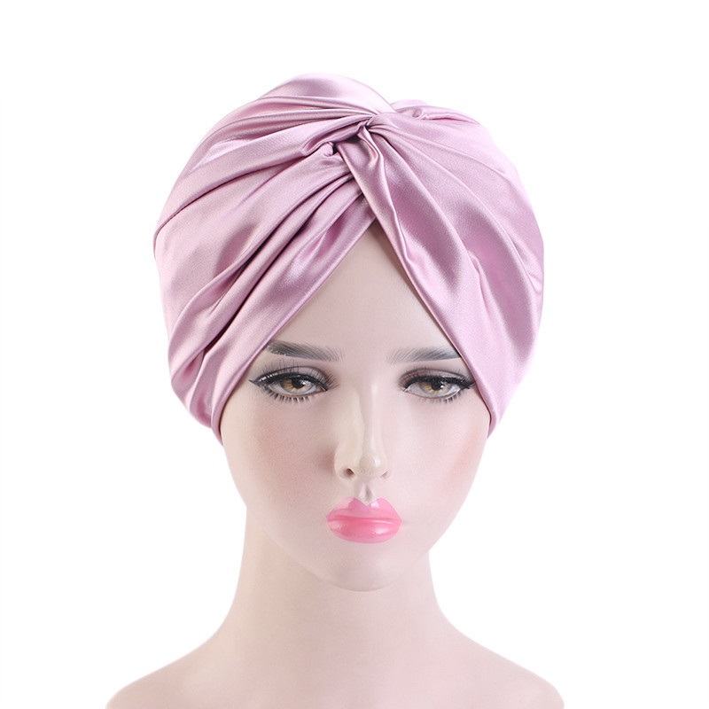

Night Sleep Hat durags Women silky durag turban Cap Woman Hair care Head Wrap Girls shower hats salon makeup caps ladies Beanie wholesale, Pink