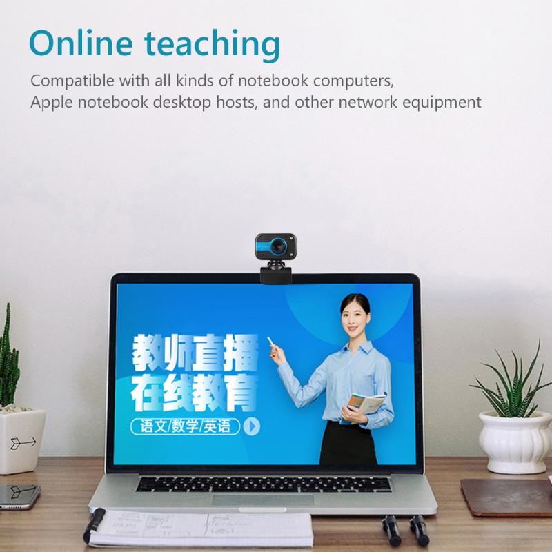 

Mini Camera Home Security Camera HD Webcam Built-in Microphone USB 2.0 Clip-on Web for Windows 10 8 7 XP