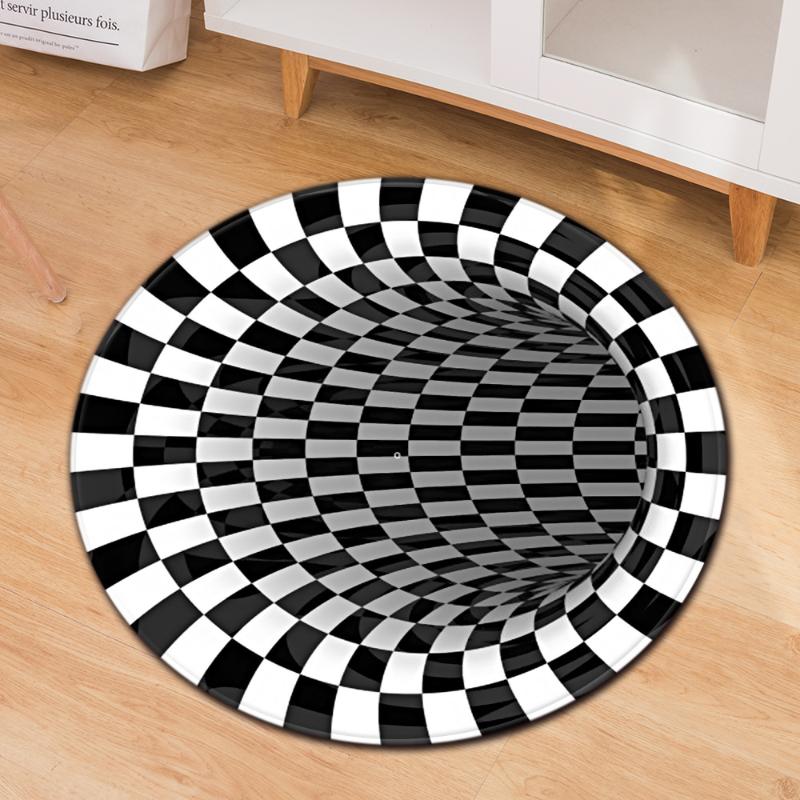 

Carpet Living Room Home Round Carpets Bedroom Decor Floor Rug Hallway Bedside Mat for Children 3D Modern Kids Room Large Rugs, Rym-25