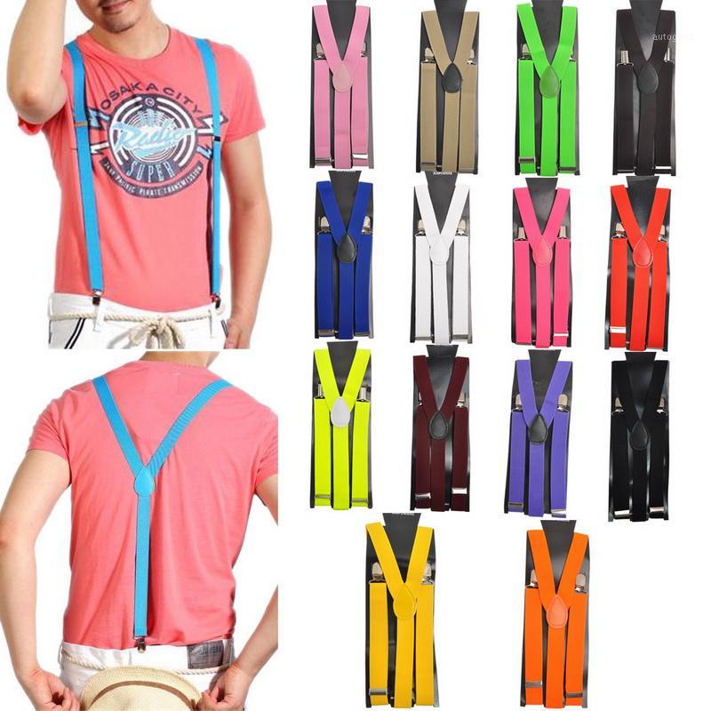 

Suspenders 2021 Adjustable Elasticated Adult Suspender Straps Unisex Women Men Y Shape Elastic Clip-on 3 Clip Pants Braces1