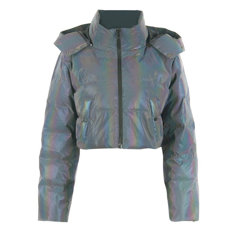

2020 New Winter Loose Plus Size Elegant Women Jacket Windproof Faux Fur Female Outwear Leisure Thicken High Quality Ladies Coat, Silver light