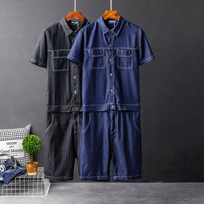 

2021 New Brien for Men Detachable Overalls Loose Summer Shorts Multi-pocket Jean Jumpsuits Yt50234 5N0M, Black.
