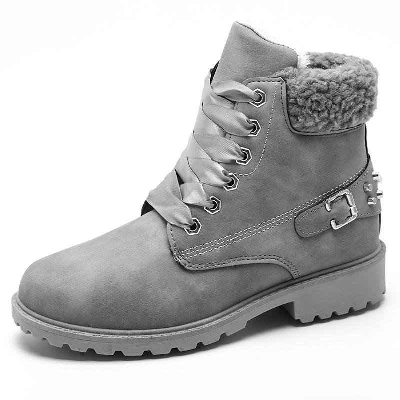 

2020 Hot New Autumn Early Winter Shoes Women Flat Heel Boots Fashion Keep warm Women's Boots Brand Women Ankle NVX142