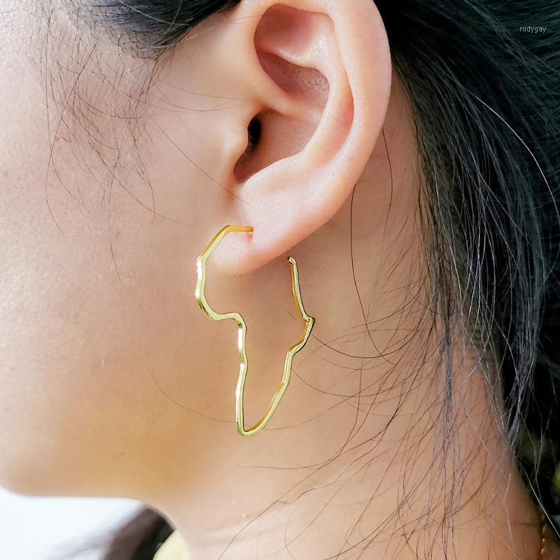 

Dangle & Chandelier Mini Africa Map Stud Earrings Silver Color/Gold Color African Small Ornaments Traditional Ethnic Gifts1