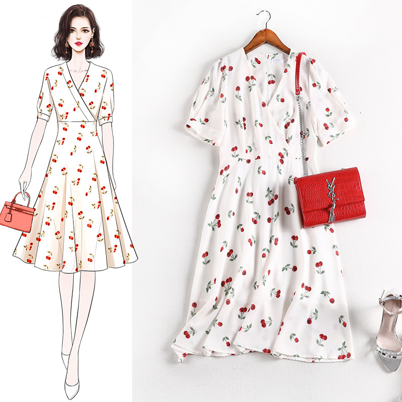 

Woman Will See Summer Clothes 2021 Large 6l Long Chiffon Female Dress More Dresses 10514 Jfo6, Apricot.